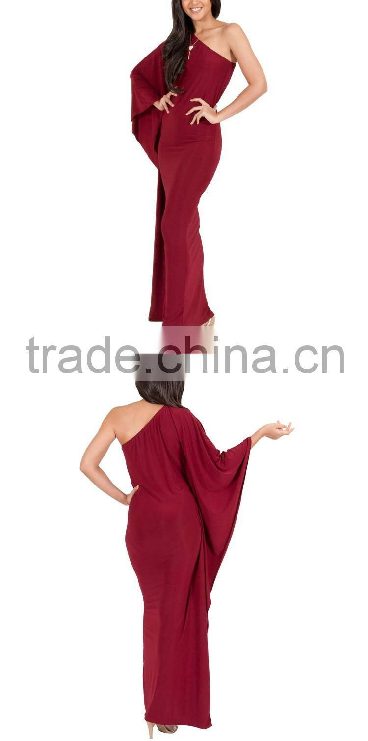 chiffon cape dress fancy dress red cape gown kimono maxi long sleeve dress red one shoulder cocktail dresses