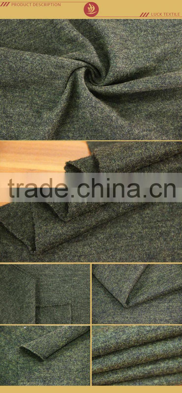Poly wool fabric for overcoat or suits