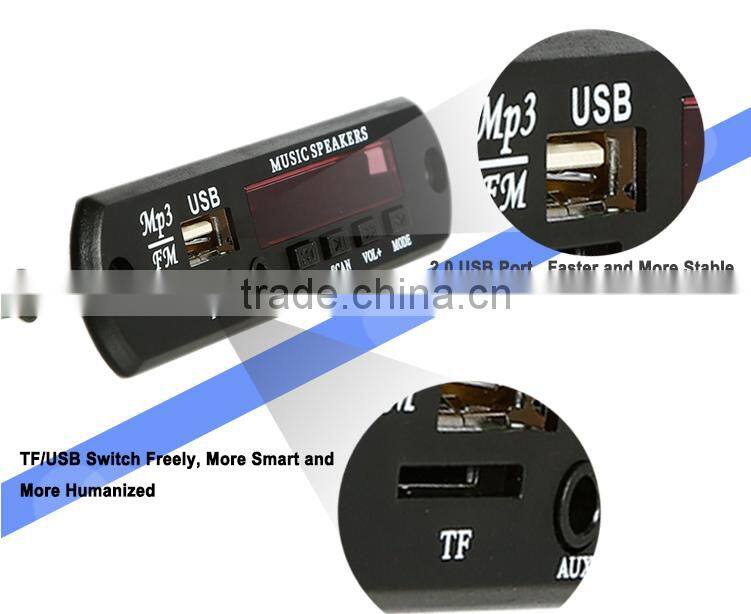 Portable audio module fm radio mp3 player china manufacturer circuit pcba