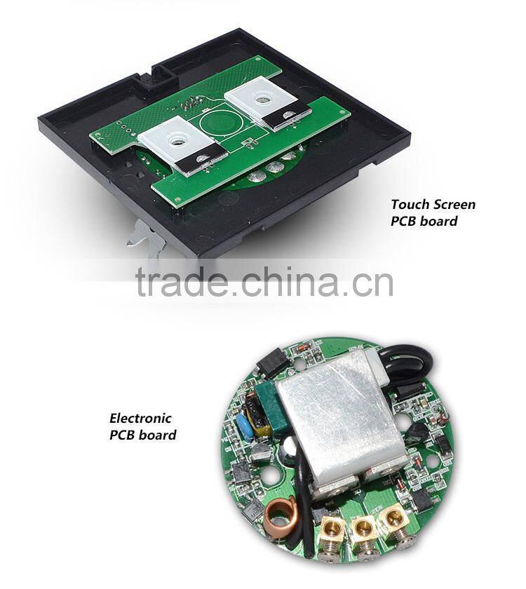 1gang 1way EU Standard, Remote Switch, Crystal Glass Panel Wall Light Remote Touch Switch