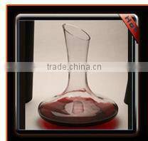 Promotional Crystal Clear Glass Decanter With Black Lid