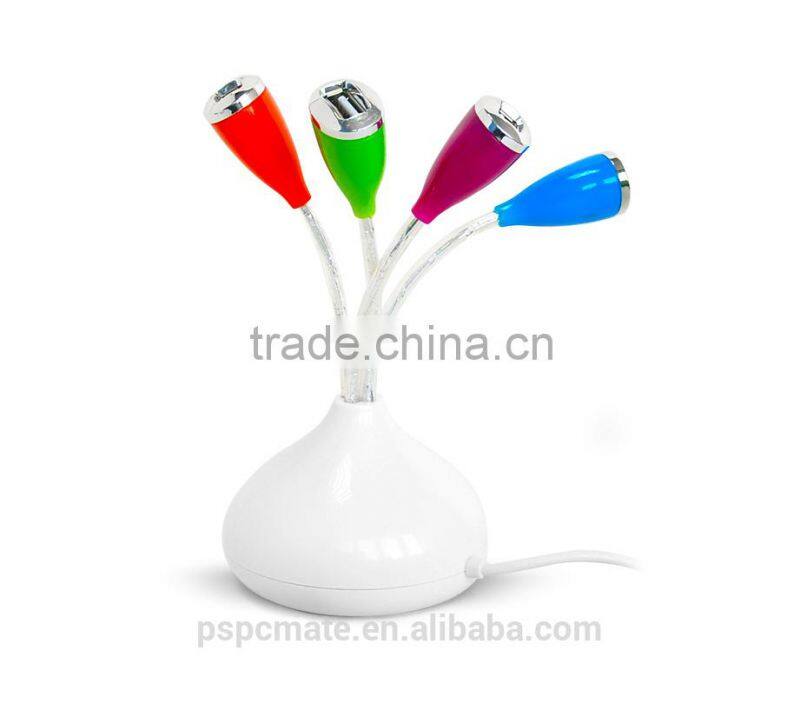 Vase Shape Design High Speed USB 2.0 Hub with 4 USB Ports