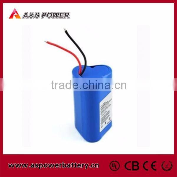 Rechargeable triangle shape li ion 2200mah 12v 18650 battery pack