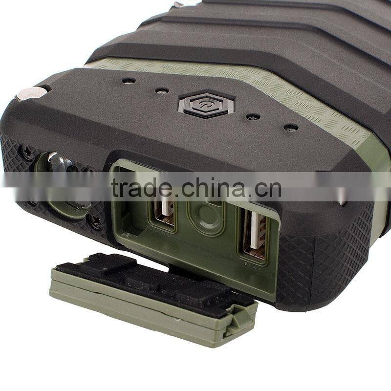 18000mah big capacity power bank waterproof,drop resistance,SOS LED light