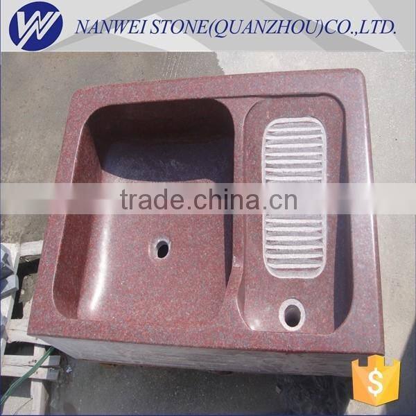indian red great polished clothes deep basins sales in China factory Trade Assurance Supplier stone owner