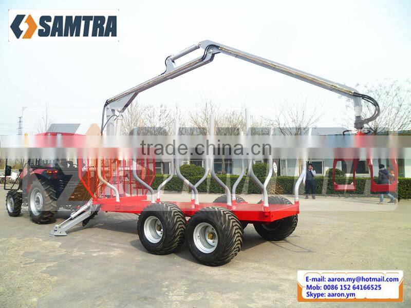 ZM8006 Log Trailers with Grapple, Forest Trailer