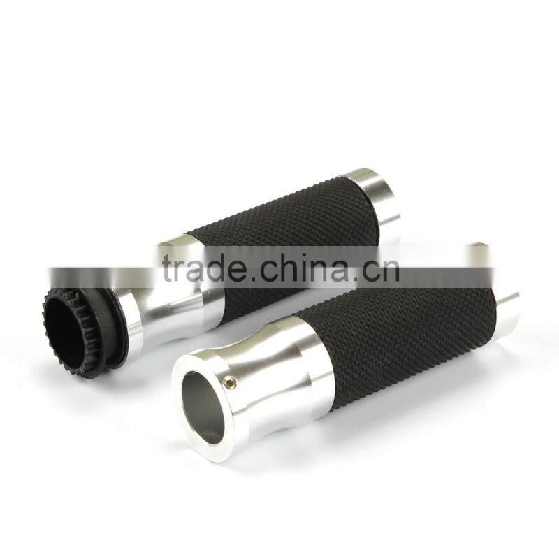 Soto Racing - 22mm Universal Motorcycle CNC Handle bar / Handlebar Grips leather and aluminum Material