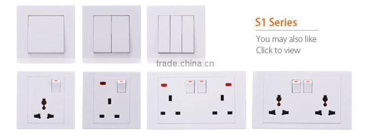 2016 Best Selling Products european style 1 gang 1 way 16A thin electric wall switch