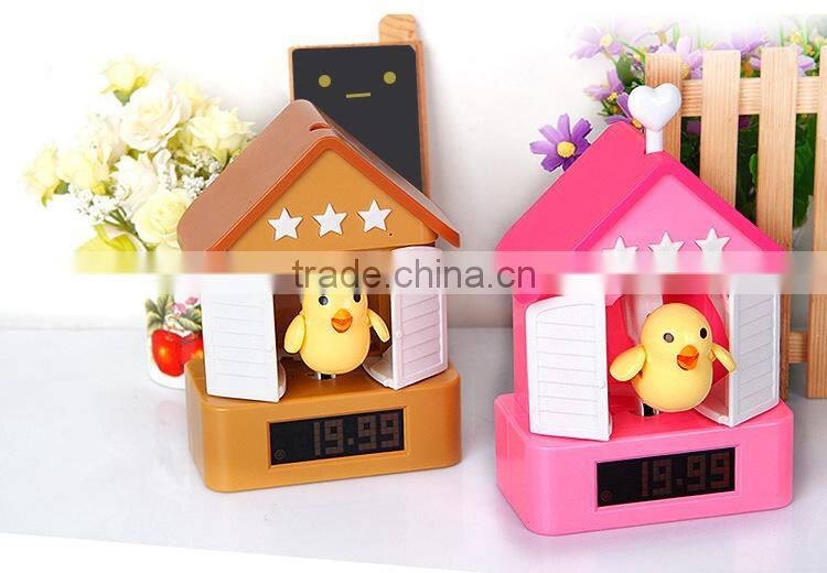 Bird shape Decorative Shooting Target Gun Alarm Clock