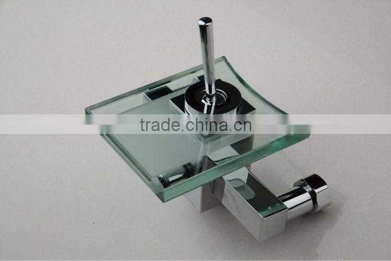 In-wall Single Handle Glass Bath Shower Faucet/ Mixer TapQH0815-1W
