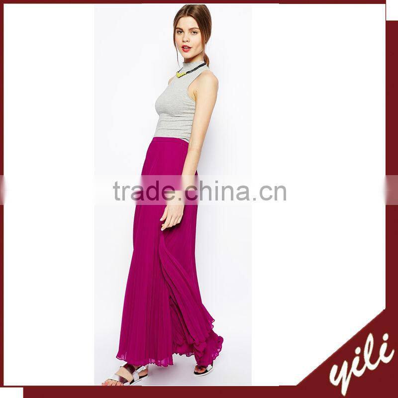 Latest long maxi ruffled table skirt for women high quality product