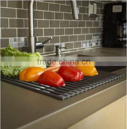 S S + Silicone Stainless Steel Kitchen Water Drain Rack