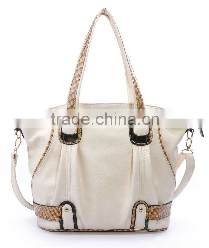 2015 famous ladies' pu leather handbags for the fashionable