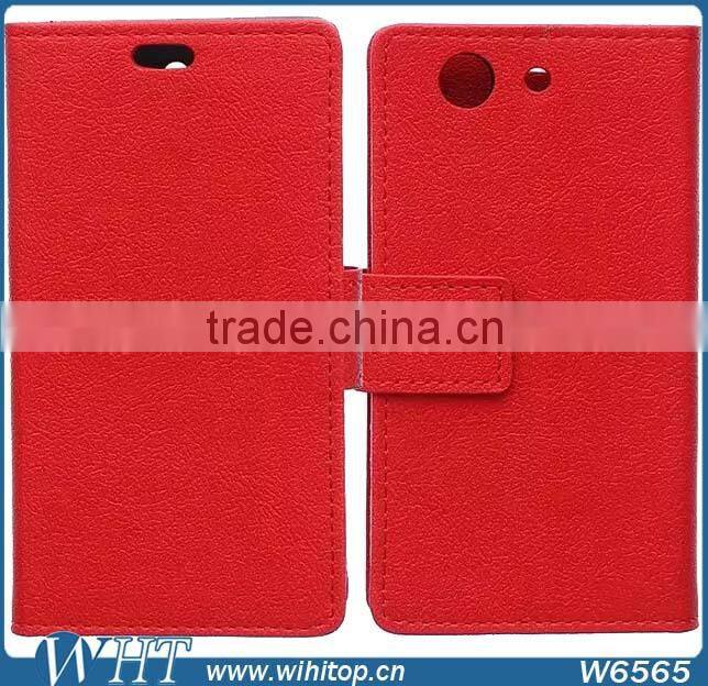 Phone Accessories Luxury Wallet Leather Flip Case for Sony Xperia Z4 Compact