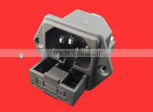 IEC C14 socket with switch&socket with cover