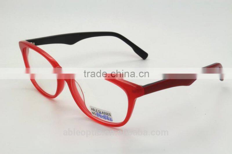 2015 hotselling jelly color transparent fashion acetate hand made spectacles optical frames eyewear eyeglasses