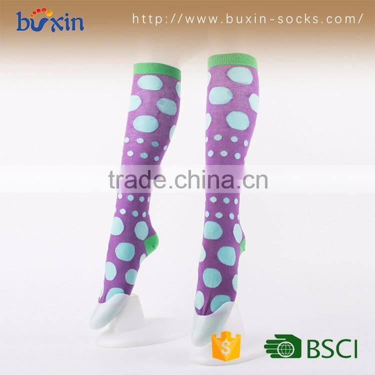 BX-K-001 hot wholesale young woman boy teen girl cartoon compression knee high tube sock factory cartoon tube socks