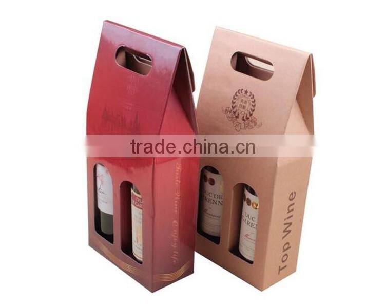 Counter display gift making cardboard wine box