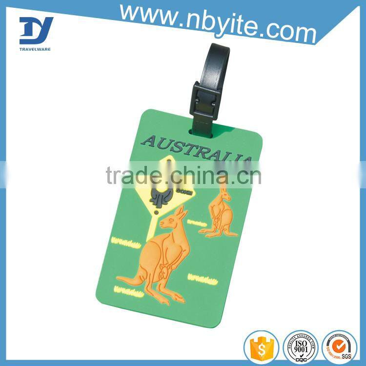 High quality cheap price soft pvc luggage tagprice pvc hang tag