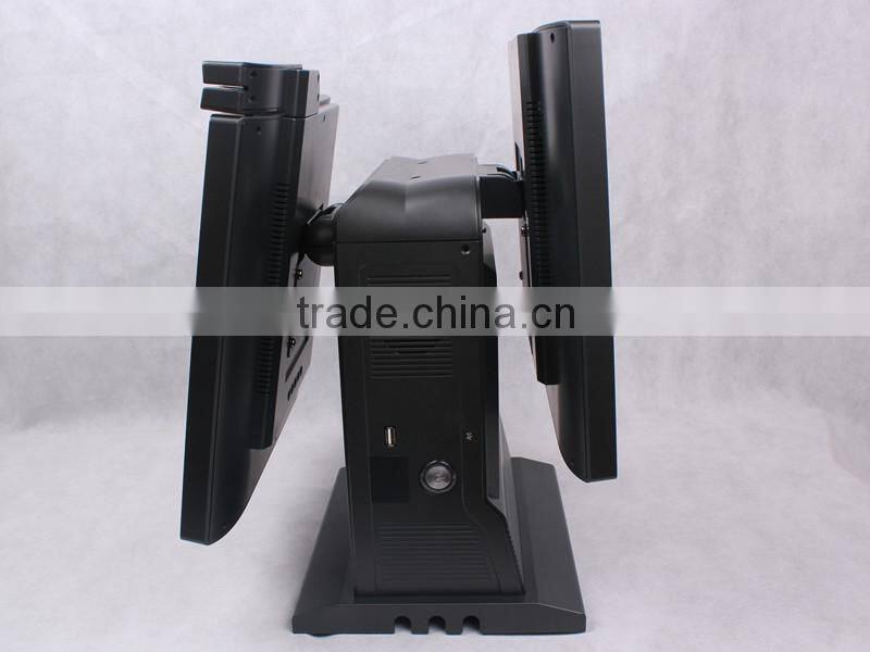 Touch Cash Register ; Double Touch Screen Retail POS system All in One POS Terminal from ZONEERICH ZQ-T9090D