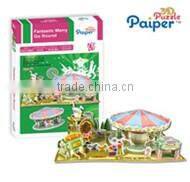 Toy building 3d puzzle foam parthenon