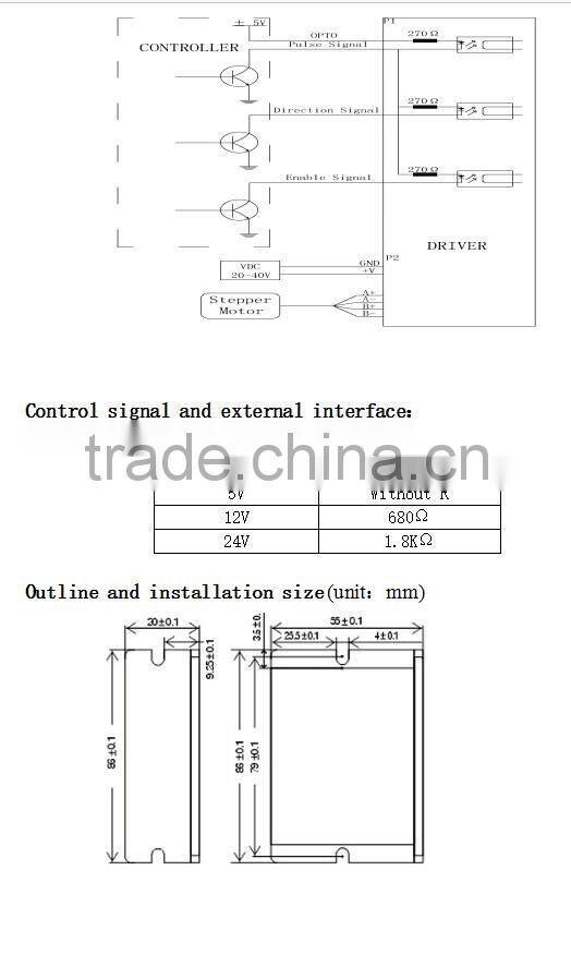 Free sample!! Controller M415D for Stepper motor Nema11 Nema14
