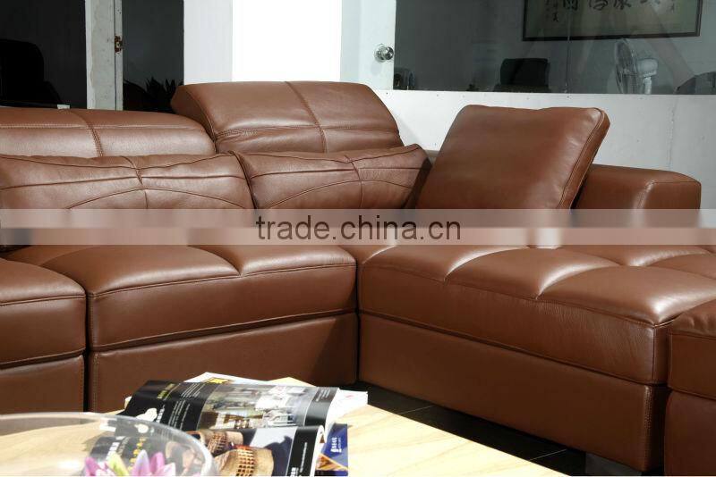 2016 modern L shape leather sofa set AL160