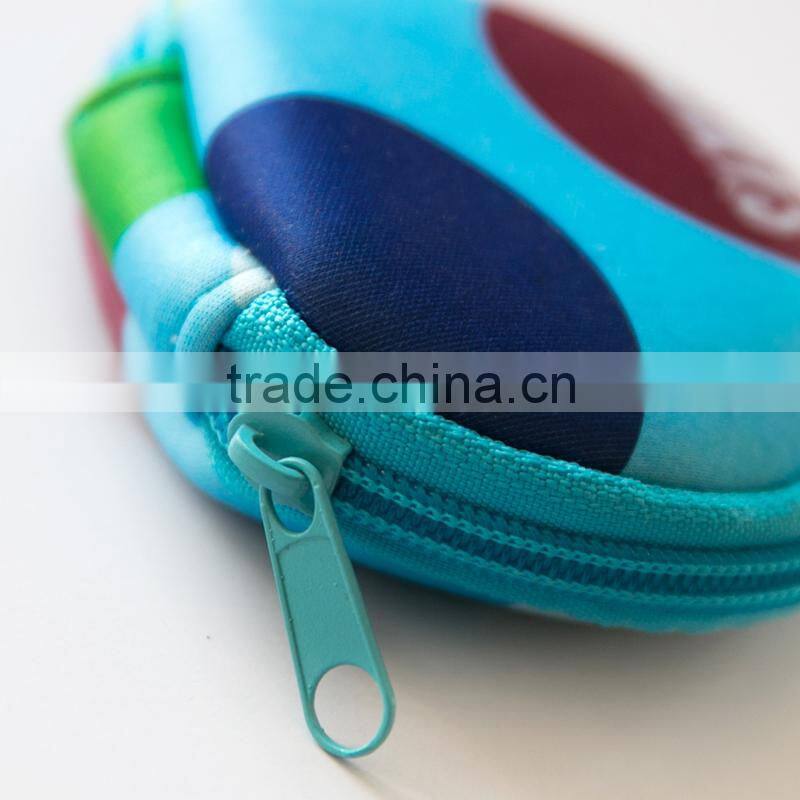 Promotion full colorful printing Neoprene SMALL ZERO WALLETS