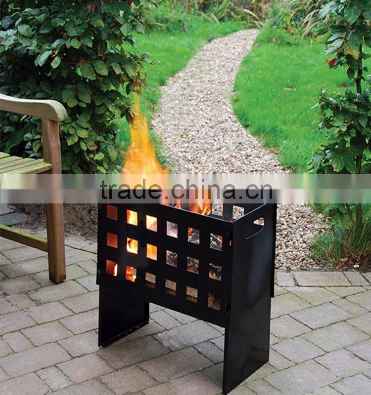Esschert Design Square shaped outdoor garden Fire Basket