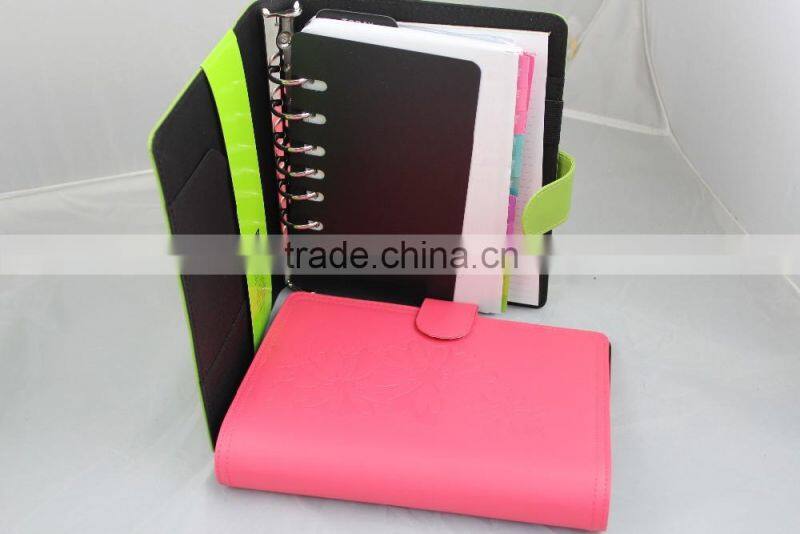 2016 hot seling organizer notebook,custom notebook with button close