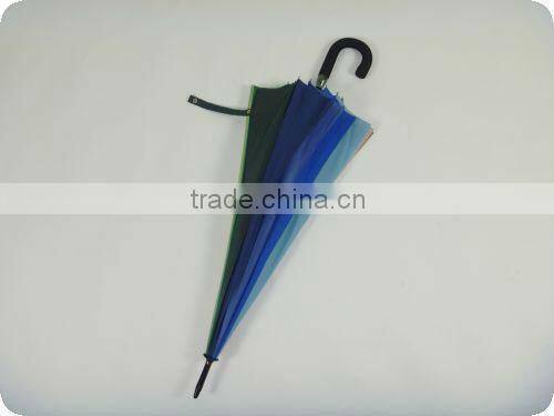 2013 hot selling 54" arc 16 panels 190T pongee multi-color 16k golf umbrellas