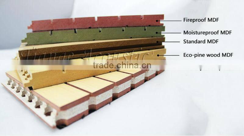 Modern 3d Interior solid birch mosaic acoustic wood wall panel