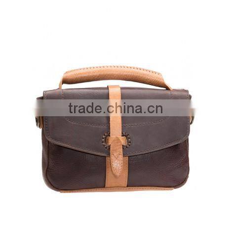 2015 newest Ladies'leather bag woman Long strap Punching design Shoulder cross body bag