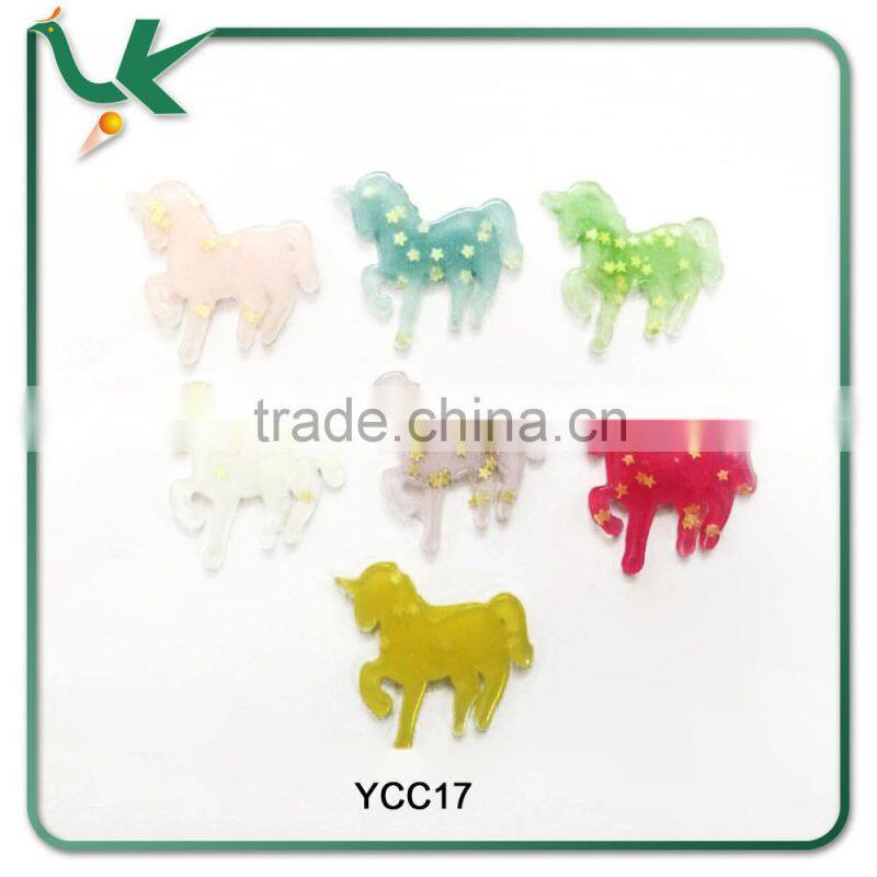 Christmas Halloween Cabochons Cross Flatback Resin Beads with Glitter Powder Kids DIY Crafts MIX IN STOCK