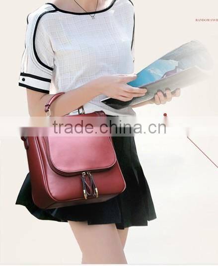 2016 new arrivel backpack Leather school Backpacks portable Waterproof shoulder bag