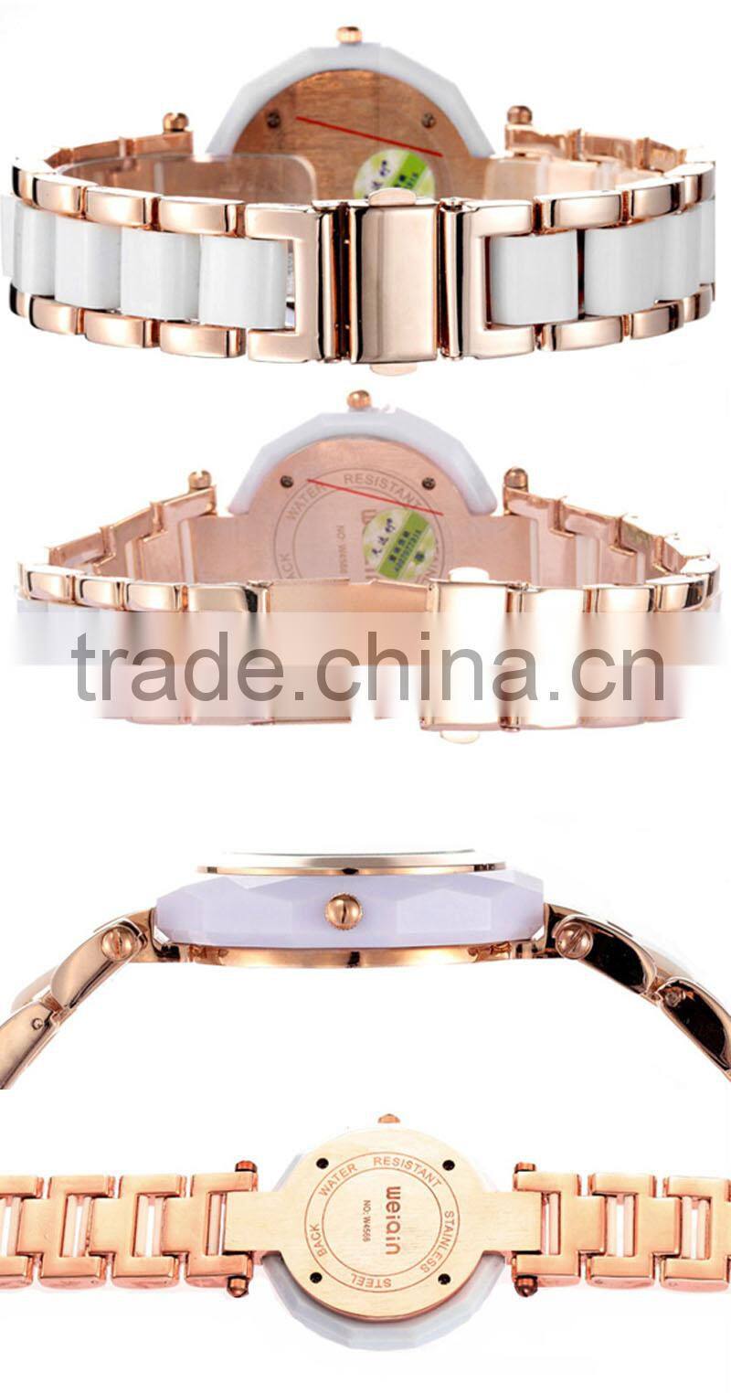 Japan movt quartz watch stainless steel back cheap women watches