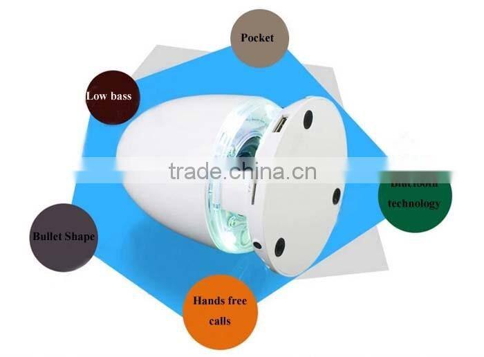 Online Shopping Use Wireless Subwoofer Stereo Audio Bullet LED Light Bluetooth Speaker