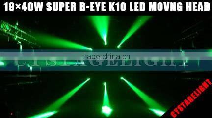 19X40W LED Super K10 Bee Eye Moving Head Stage Beam Light