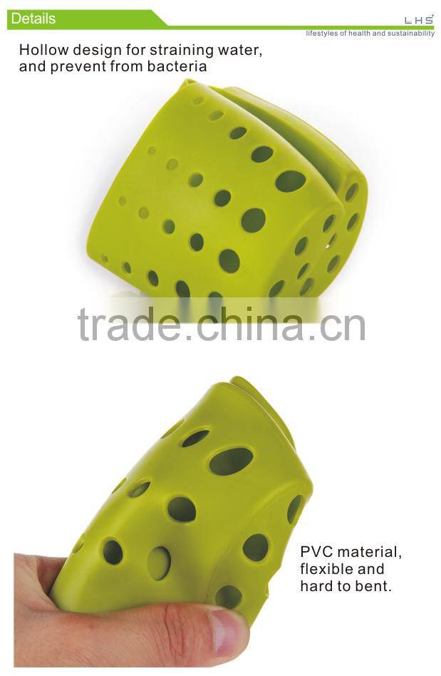 Manufacture supply free sample avaible PVC hanging kitchen sponge holder