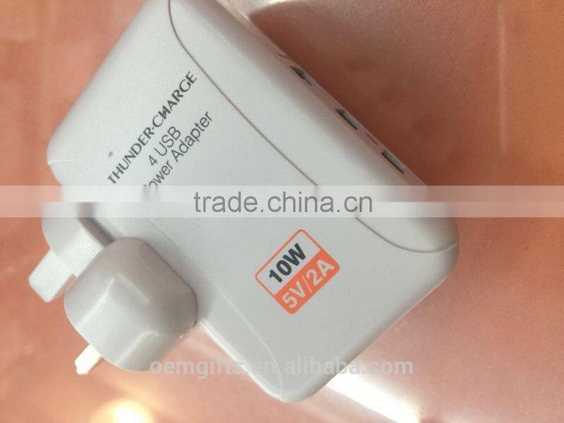 Promotion Universal 4-USB Ports AC Power Adaptor