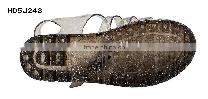 Elegant Jelly Shoes And Jelly Sandal,Fashionable Woman PVC Jelly Sandals