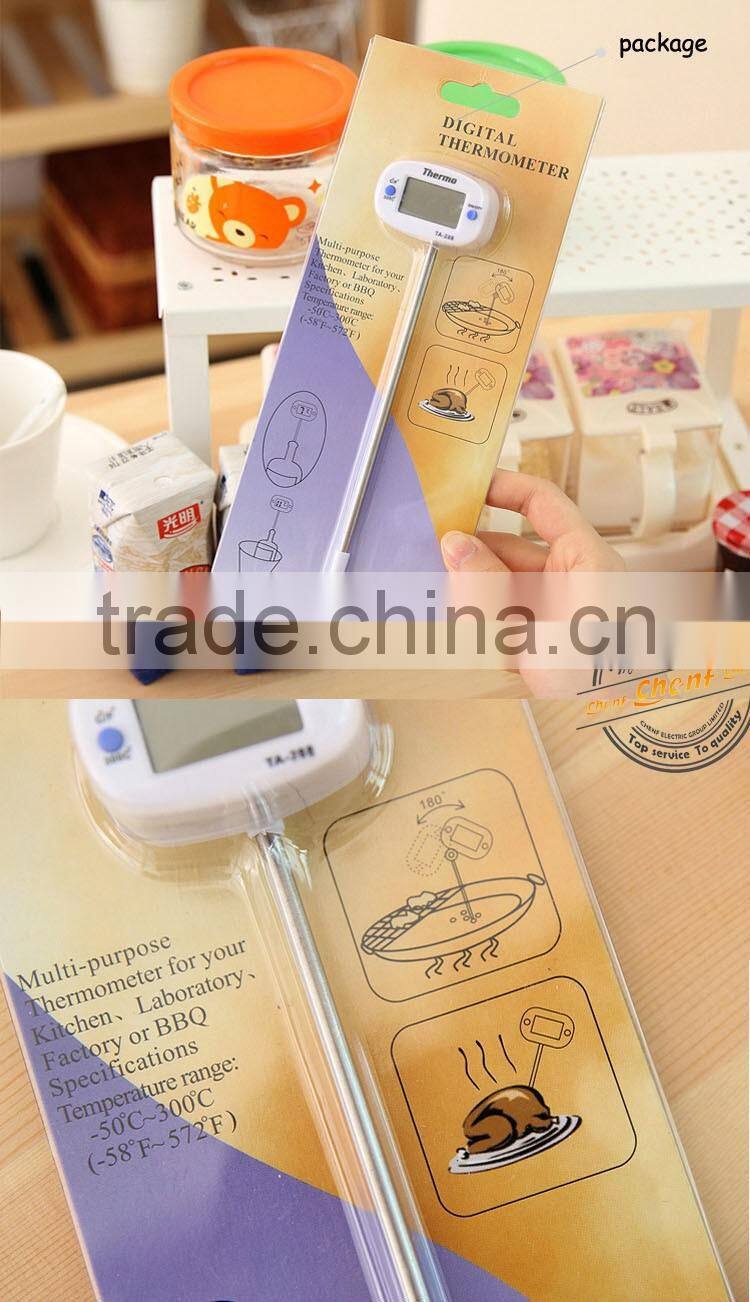 Newest Long Probe Digital Cooking Thermometer For Kitchen with LCD Display