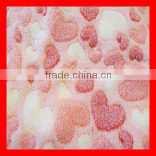 Polyester Printed Coral Fleece Fabric