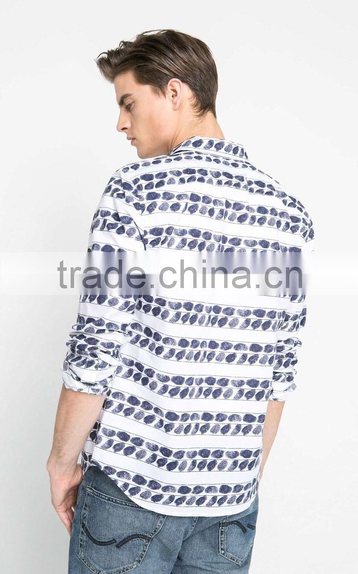 Men's Latest Fashion Printed Long Sleeve Shirts