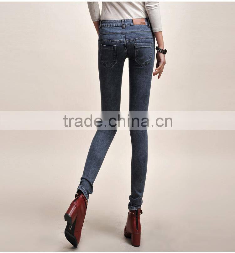 Hot-selling elegant autumn high quality denim jean trousers