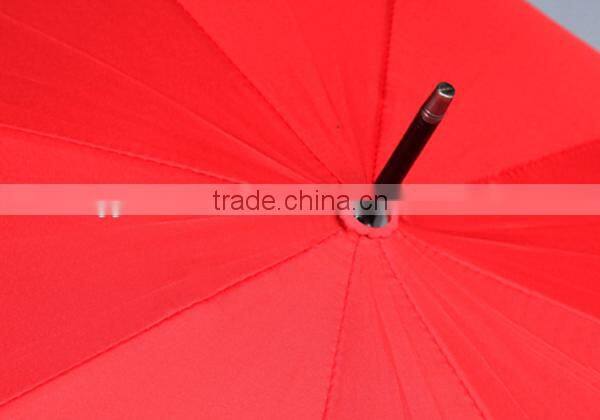 Classic Red Umbrella with Slim Long Handle