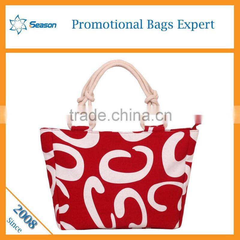 Custom Printed Women Canvas Tote Shoulder Bags canvas clutch bag wholesale