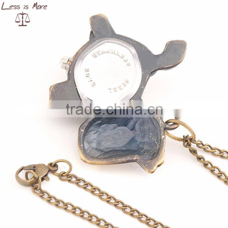 carton pendant watch horse style pocket watch for kids