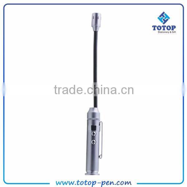 New design laser glitter cutting metal ball pen