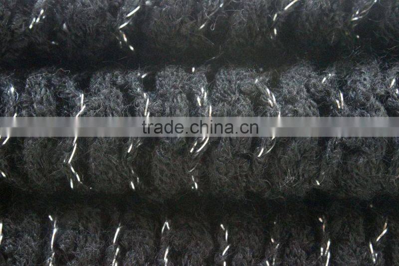 black color on sale factory supply hand knitted scarf
